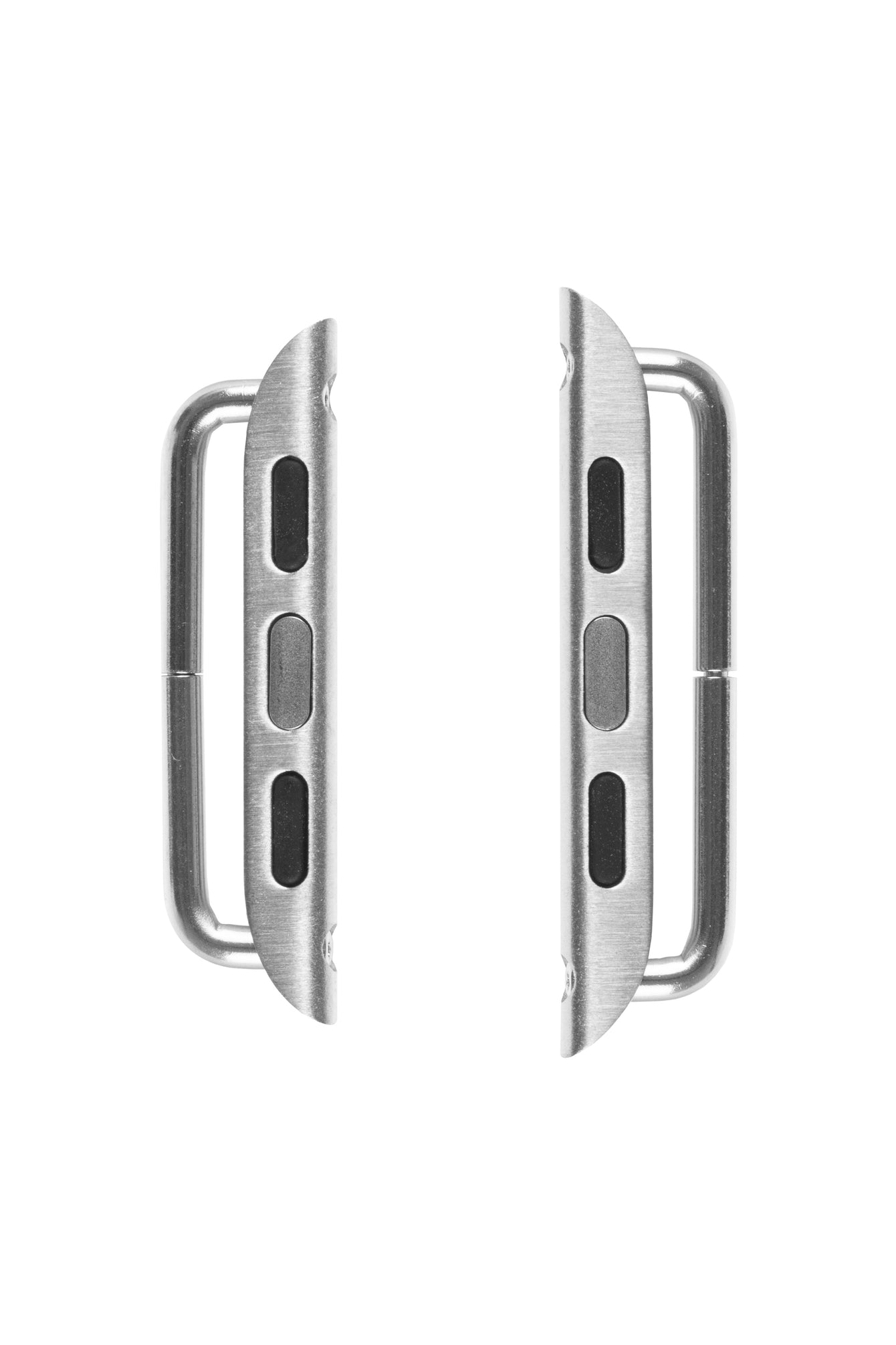 RIOS1931 Screw-Fitting Strap Connector for SILVER STAINLESS STEEL Apple Watch