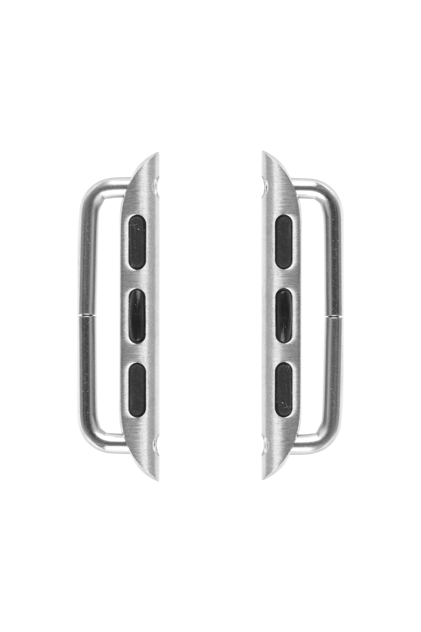 RIOS1931 Screw-Fitting Strap Connector for SILVER STAINLESS STEEL Apple Watch