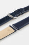 blue leather watch strap