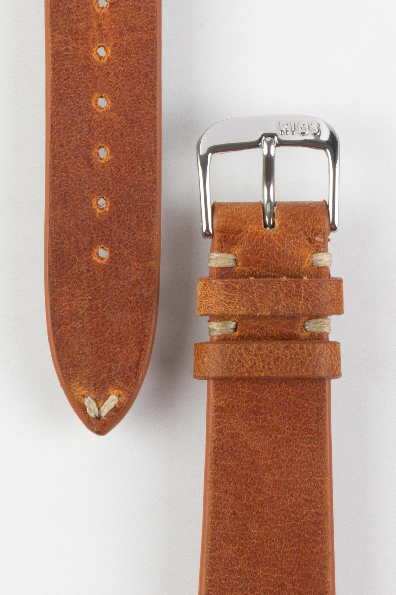 cognac watch strap 