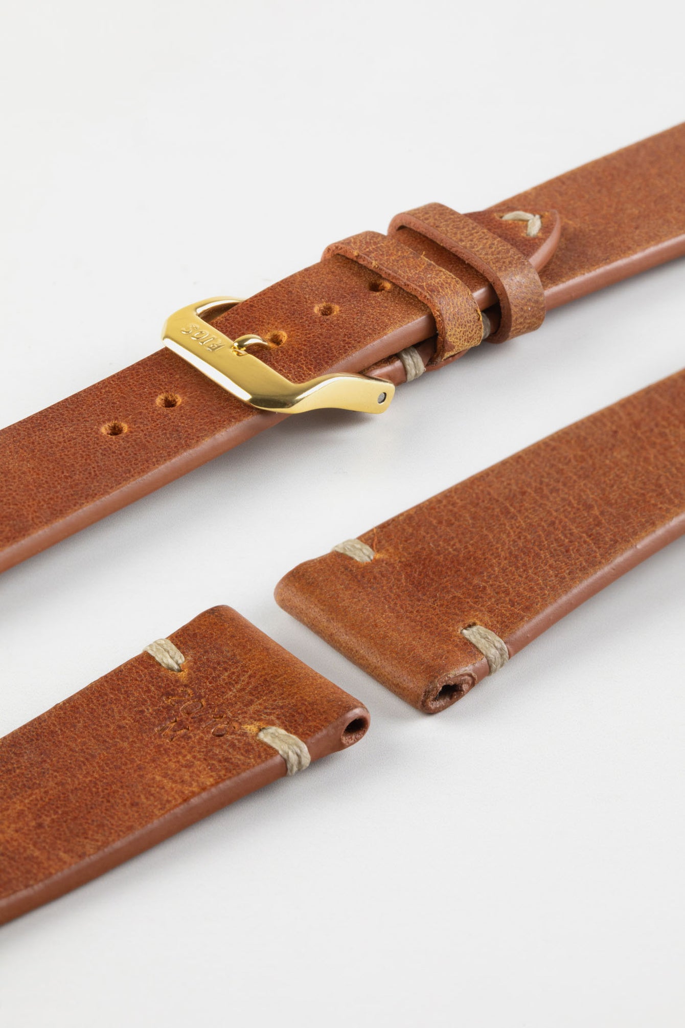 cognac watch strap 