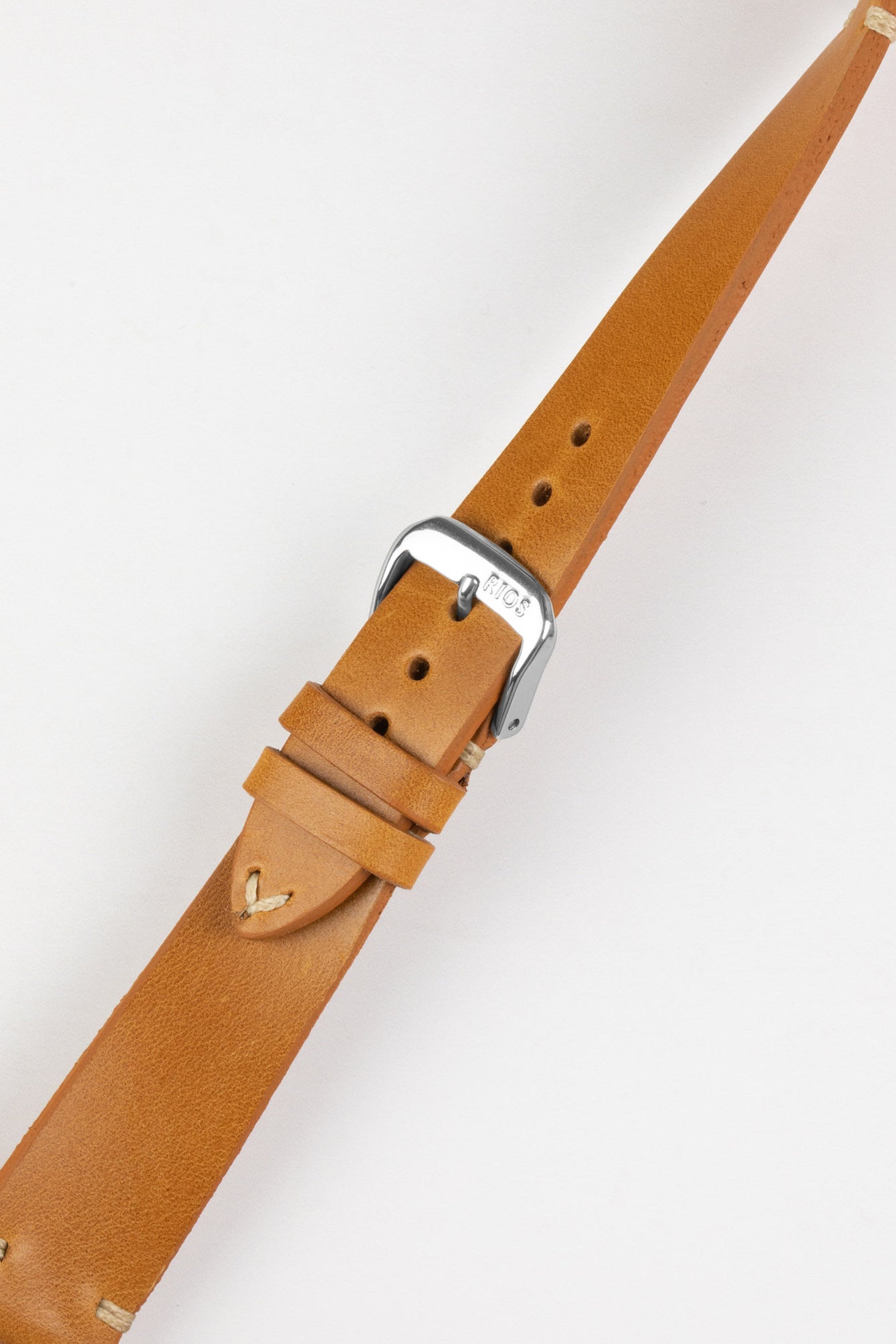 RIOS1931 BEDFORD Genuine Vintage Leather Watch Strap in HONEY