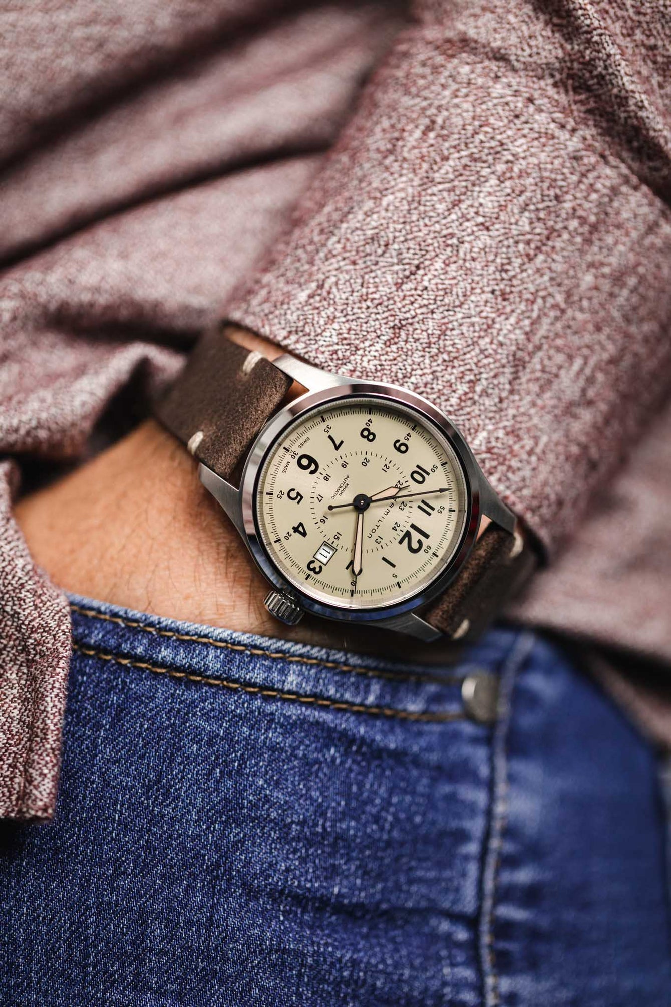 vintage leather watch strap 