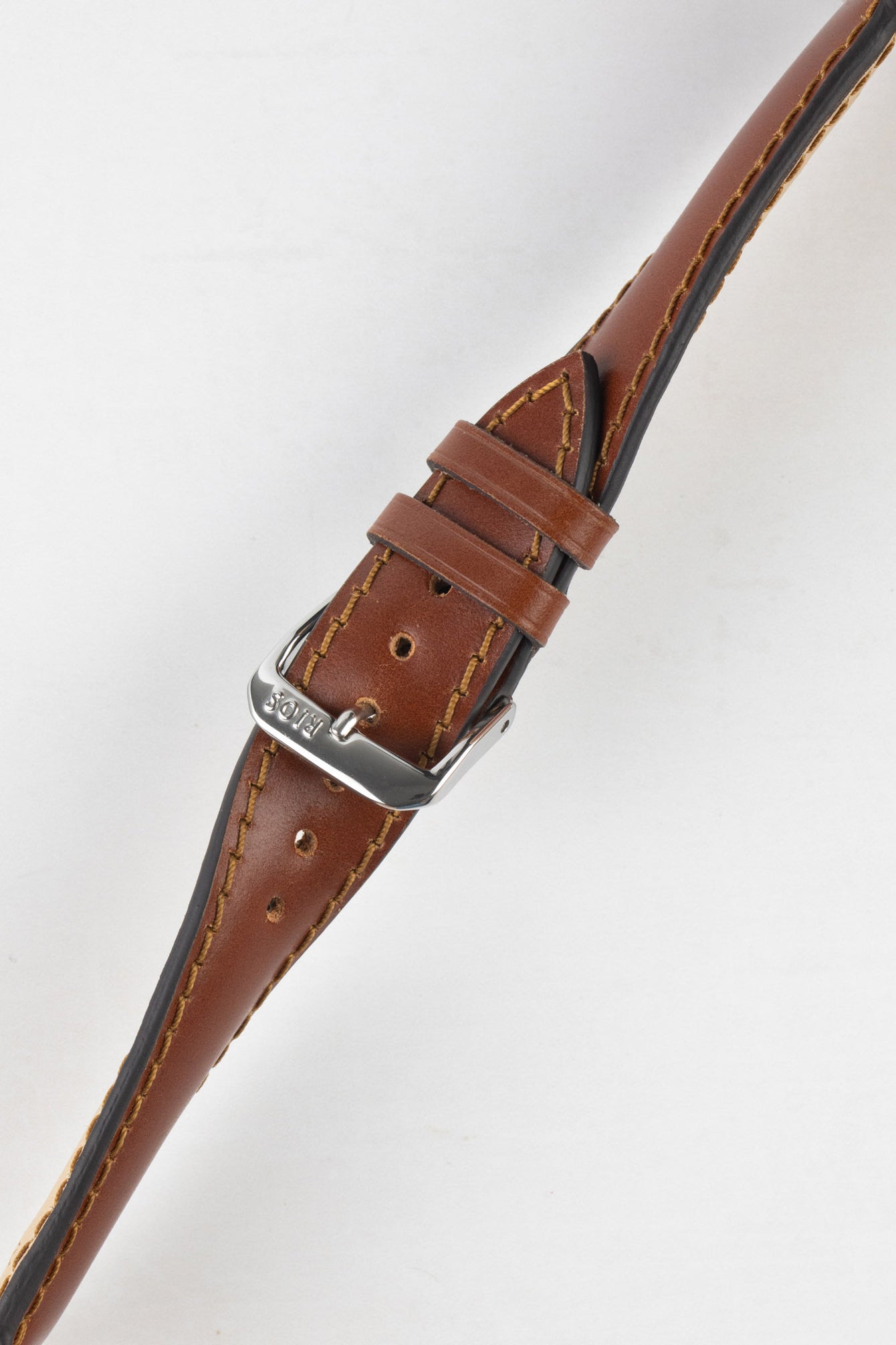 RIOS1931 CHICAGO Shell Cordovan Leather Watch Strap in COGNAC