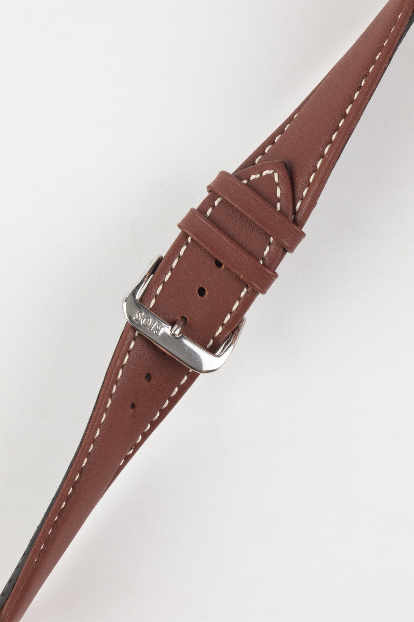 RIOS1931 DEEP SEA Hydrophobic Leather Watch Strap in MAHOGANY