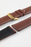 RIOS1931 DEEP SEA Hydrophobic Leather Watch Strap in MAHOGANY