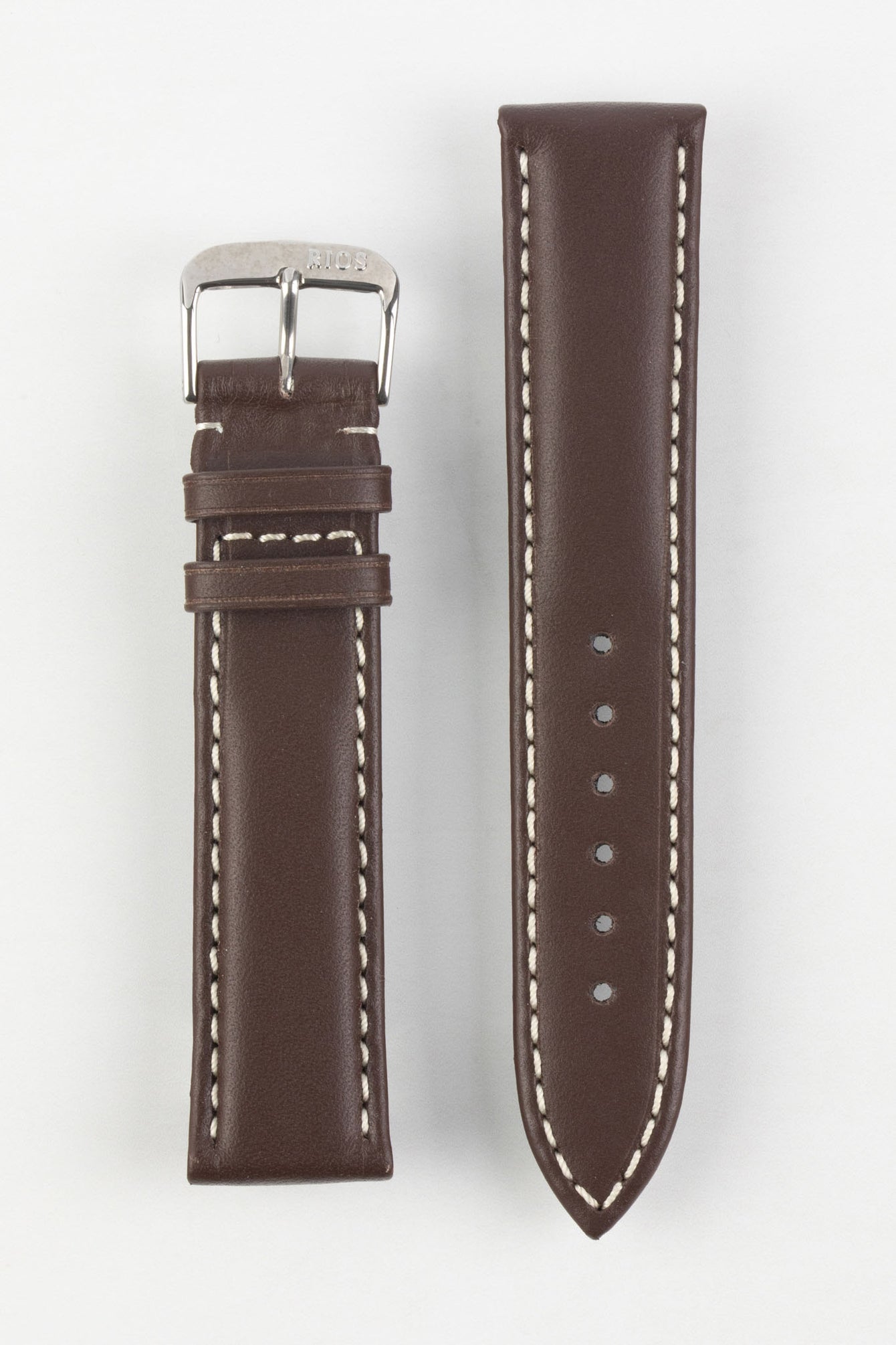 RIOS1931 DEEP SEA Hydrophobic Leather Watch Strap in MOCHA