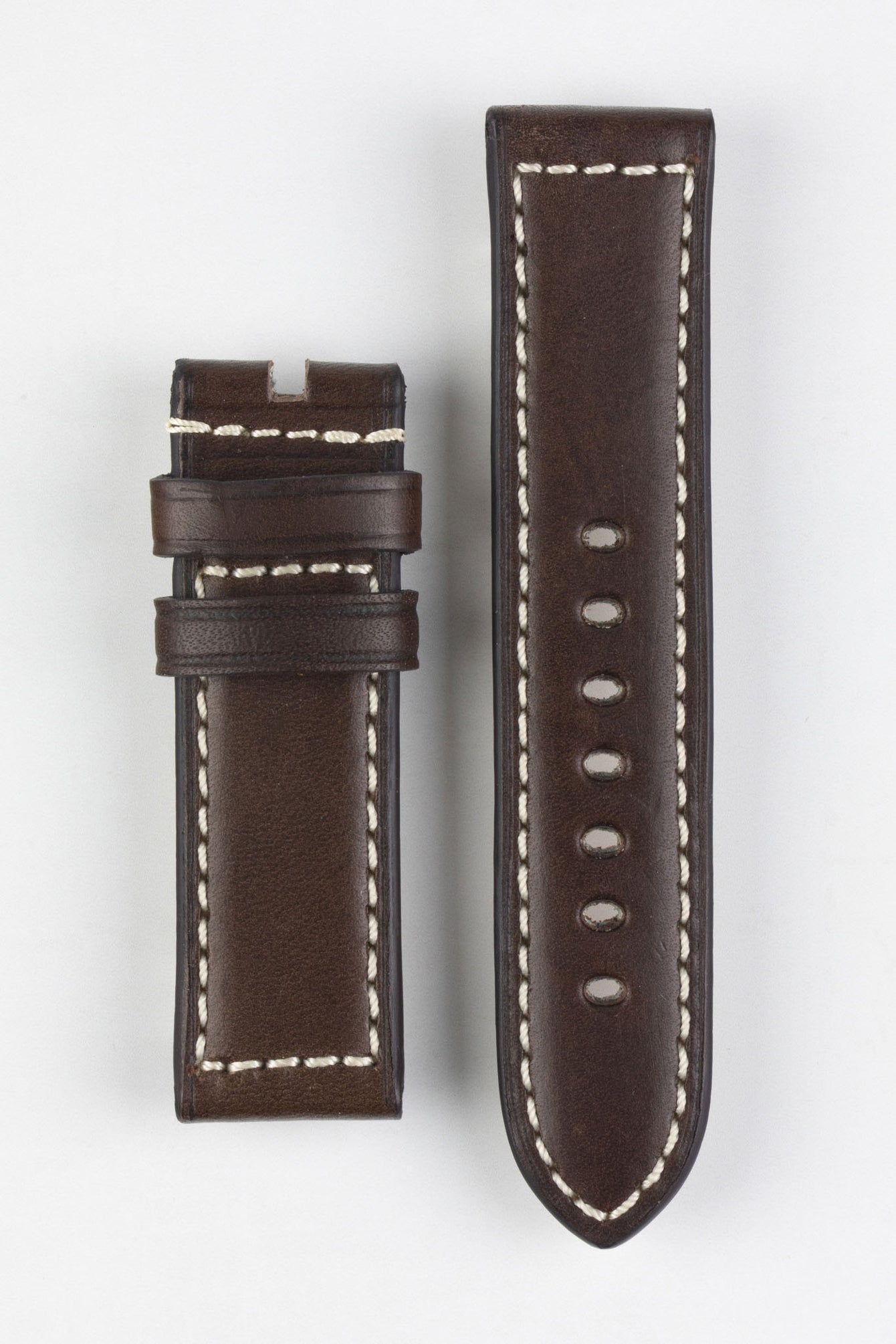 RIOS1931 FIRENZE Genuine Russia Leather Watch Strap in MOCHA