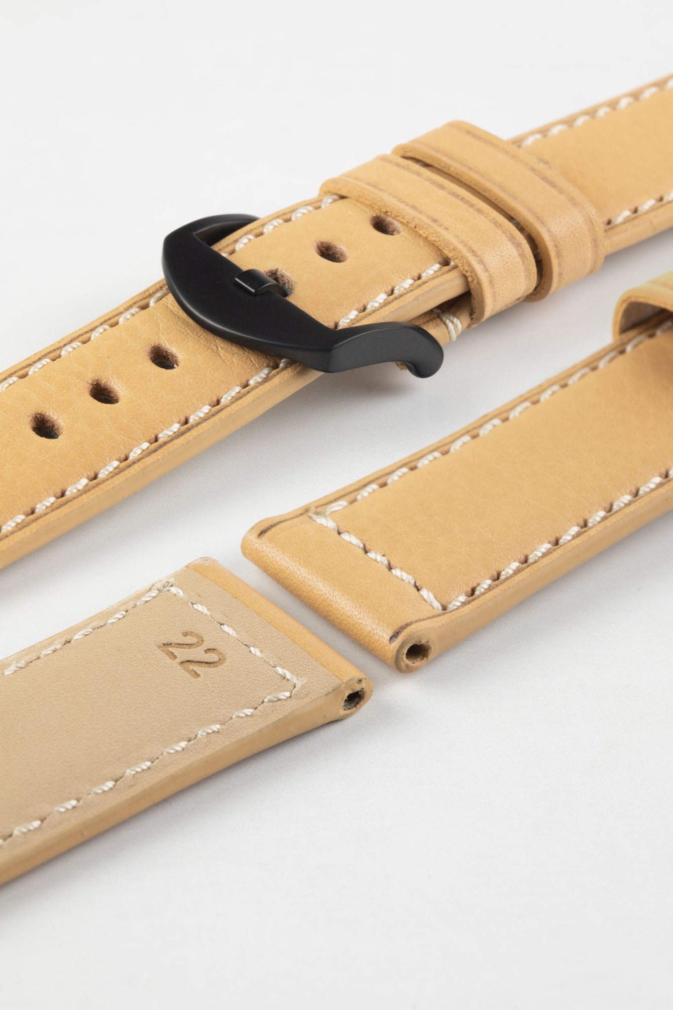 sand watch strap (black buckle)