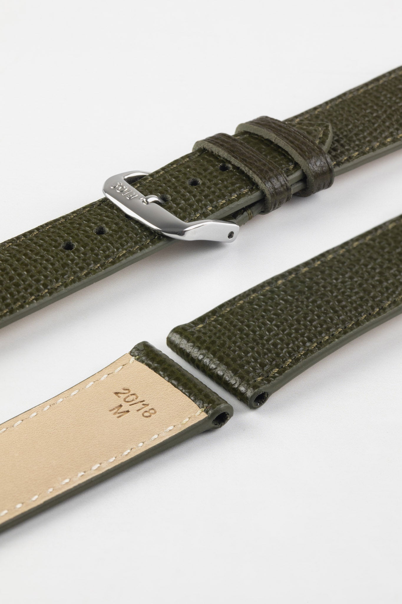 Military leather watch online strap