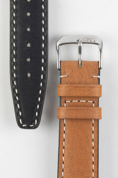 RIOS1931 HAVANA Genuine Pigskin Leather Watch Strap in COGNAC