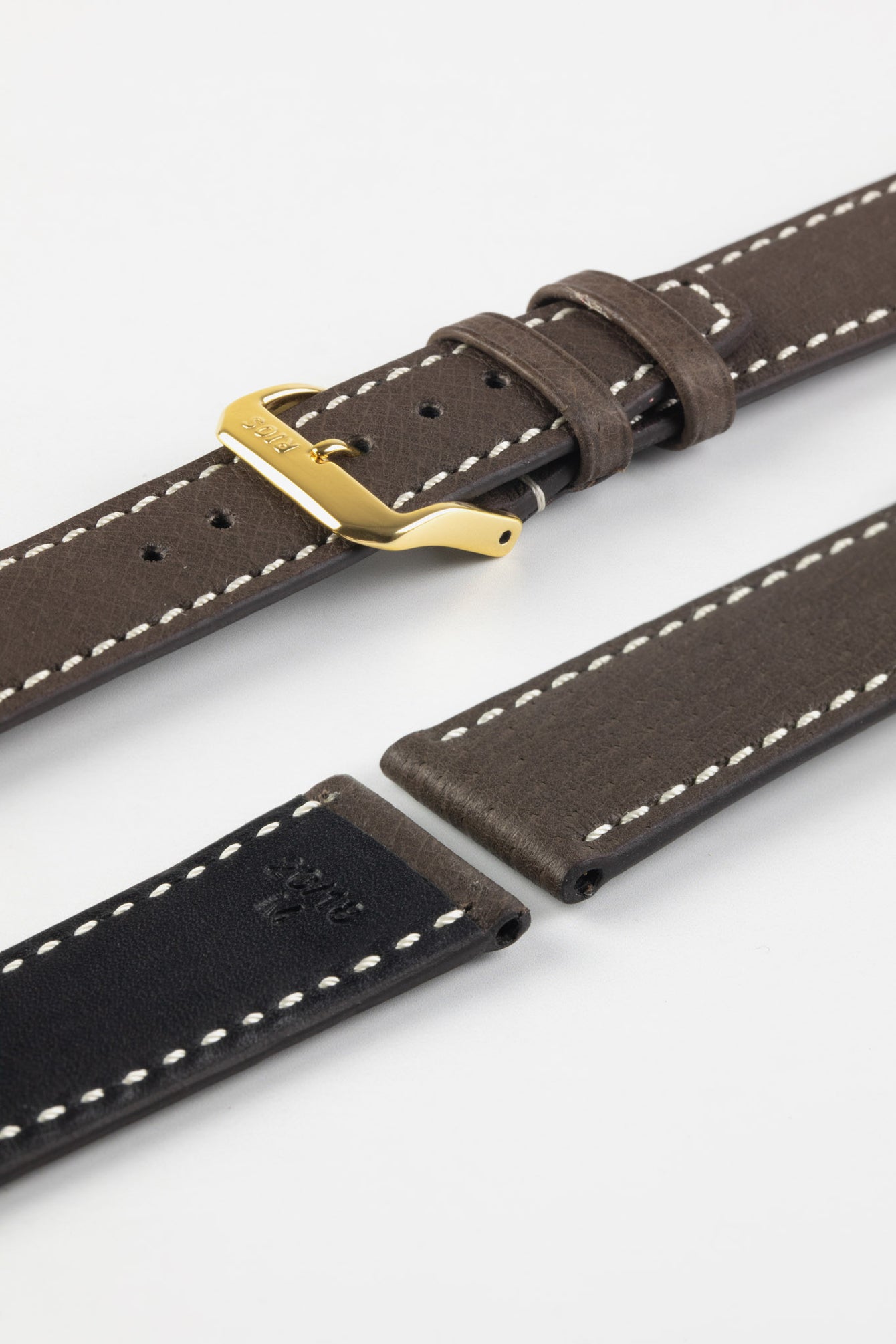 RIOS1931 HAVANA Genuine Pigskin Leather Watch Strap in MOCHA