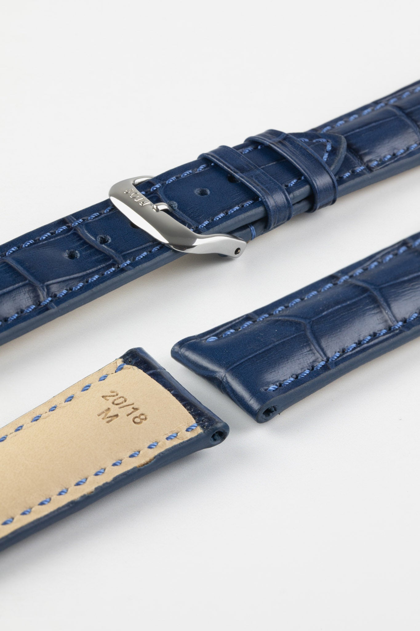 Navy blue clearance leather strap