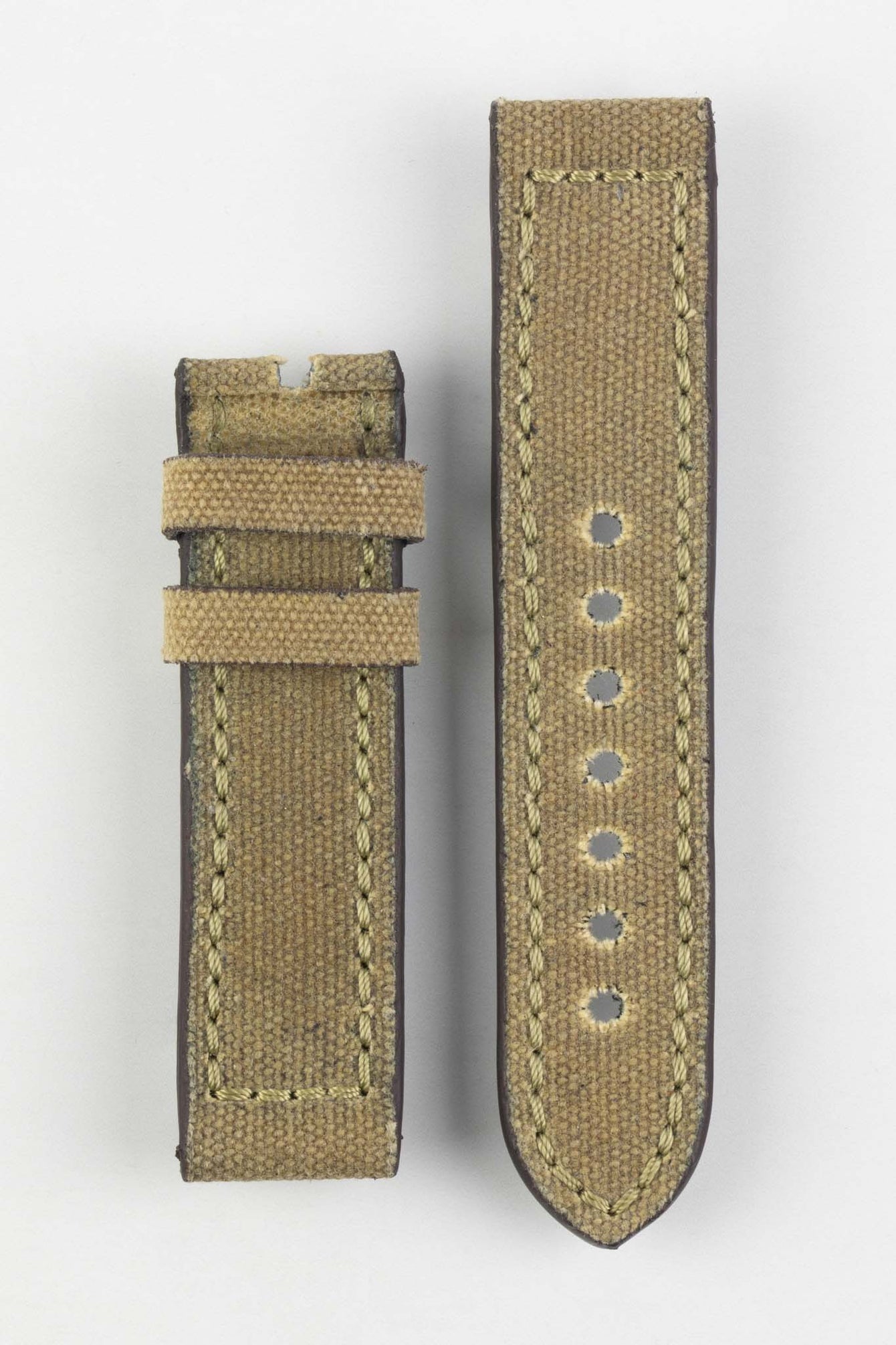 RIOS1931 MARYLAND Genuine Vintage Canvas Watch Strap in HONEY