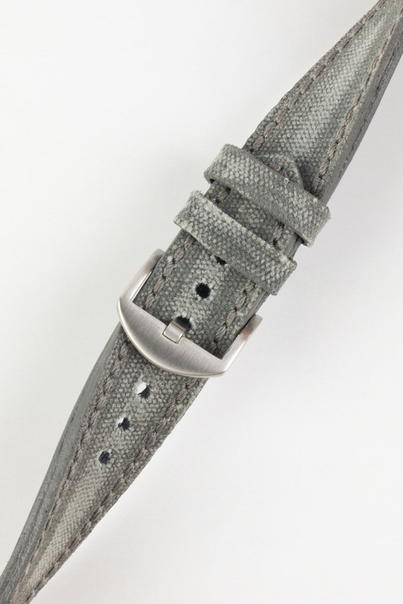 RIOS1931 MARYLAND Genuine Vintage Canvas Watch Strap in STONE GREY