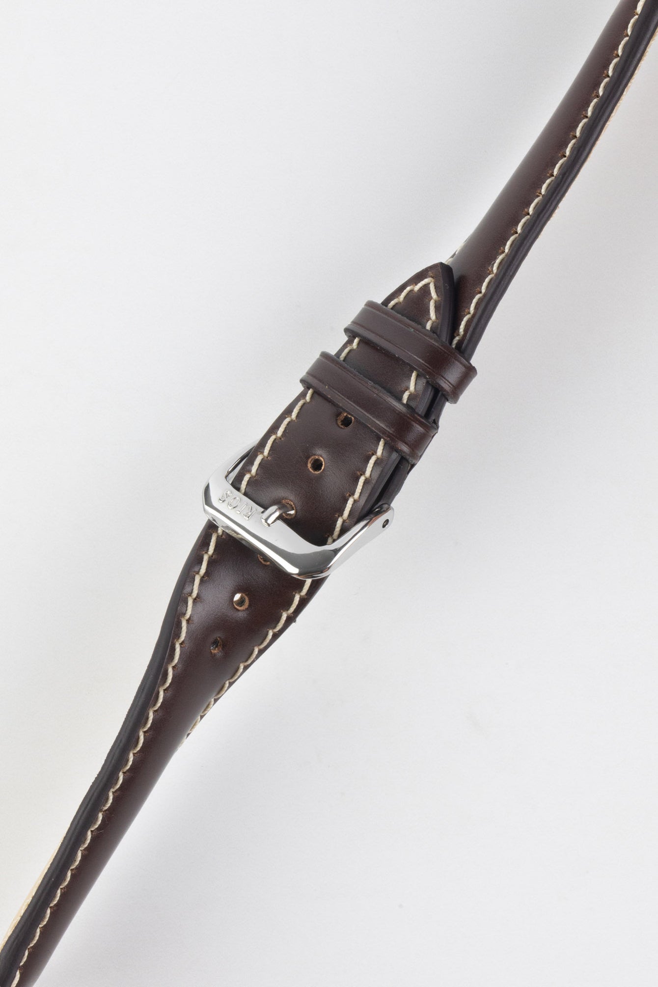 RIOS1931 NEW YORK Shell Cordovan Leather Watch Strap in MOCHA