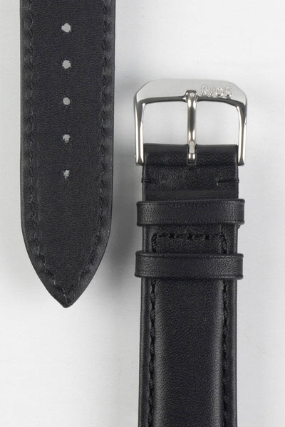 RIOS1931 OFF SHORE Hydrophobic Leather Watch Strap in BLACK