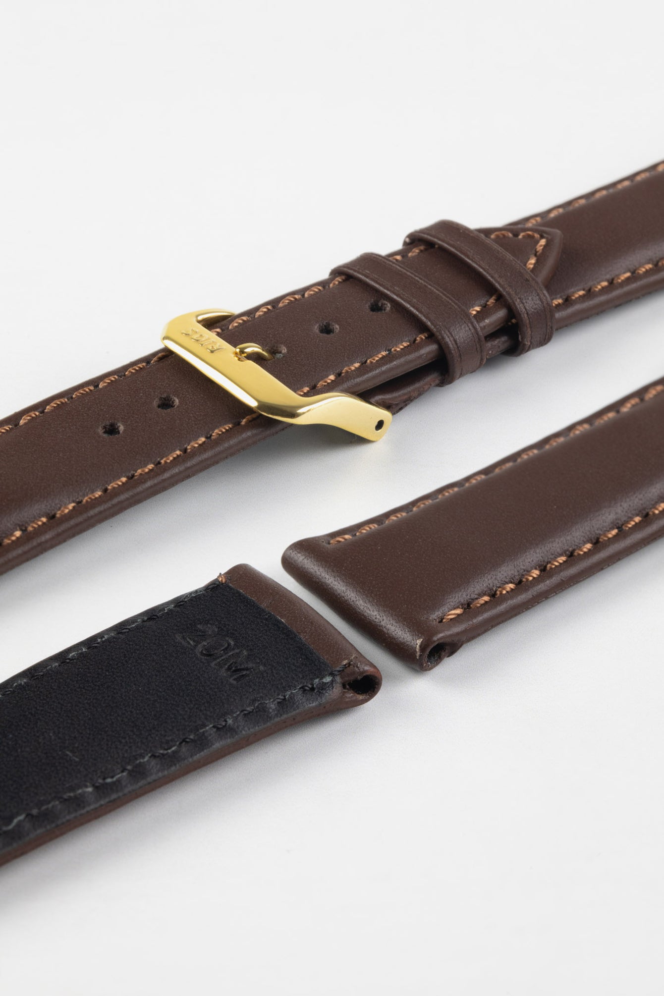 RIOS1931 OFF SHORE Hydrophobic Leather Watch Strap in MOCHA