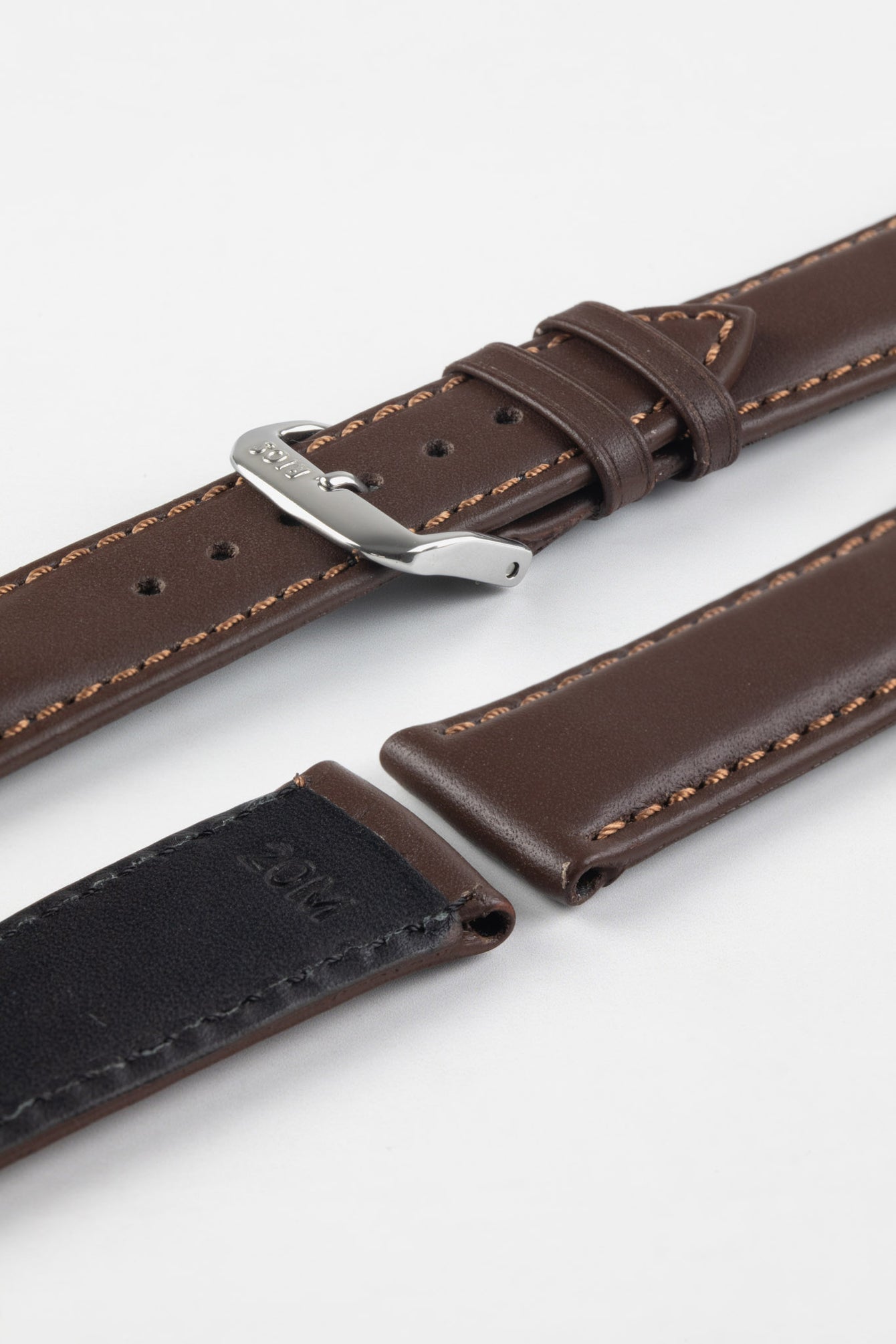 RIOS1931 OFF SHORE Hydrophobic Leather Watch Strap in MOCHA