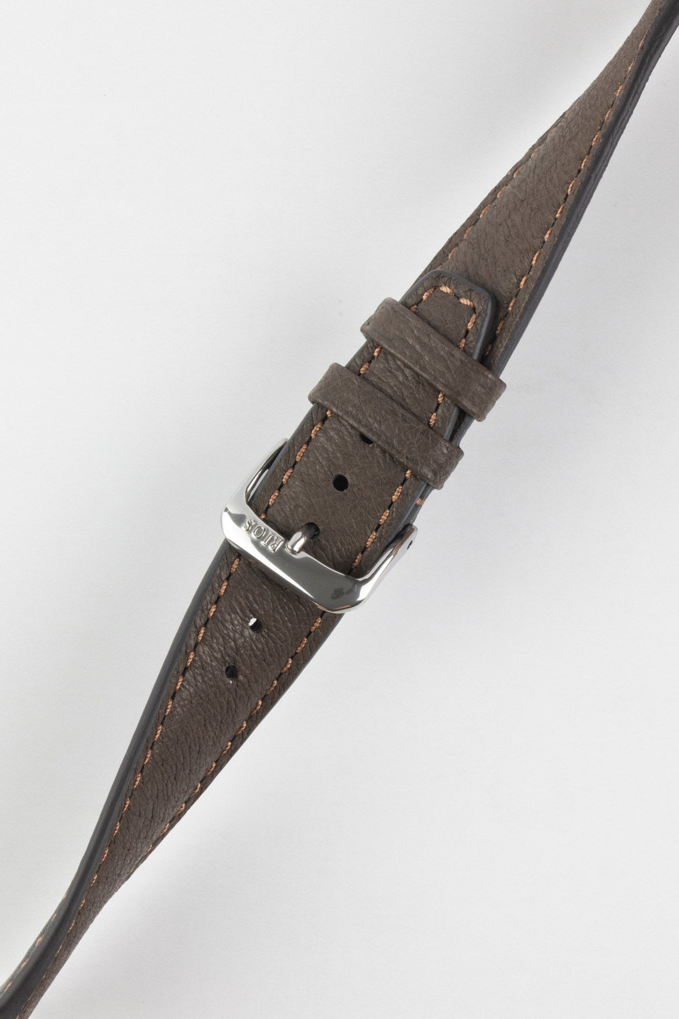 RIOS1931 TOBACCO Genuine Pigskin Leather Watch Strap in MOCHA