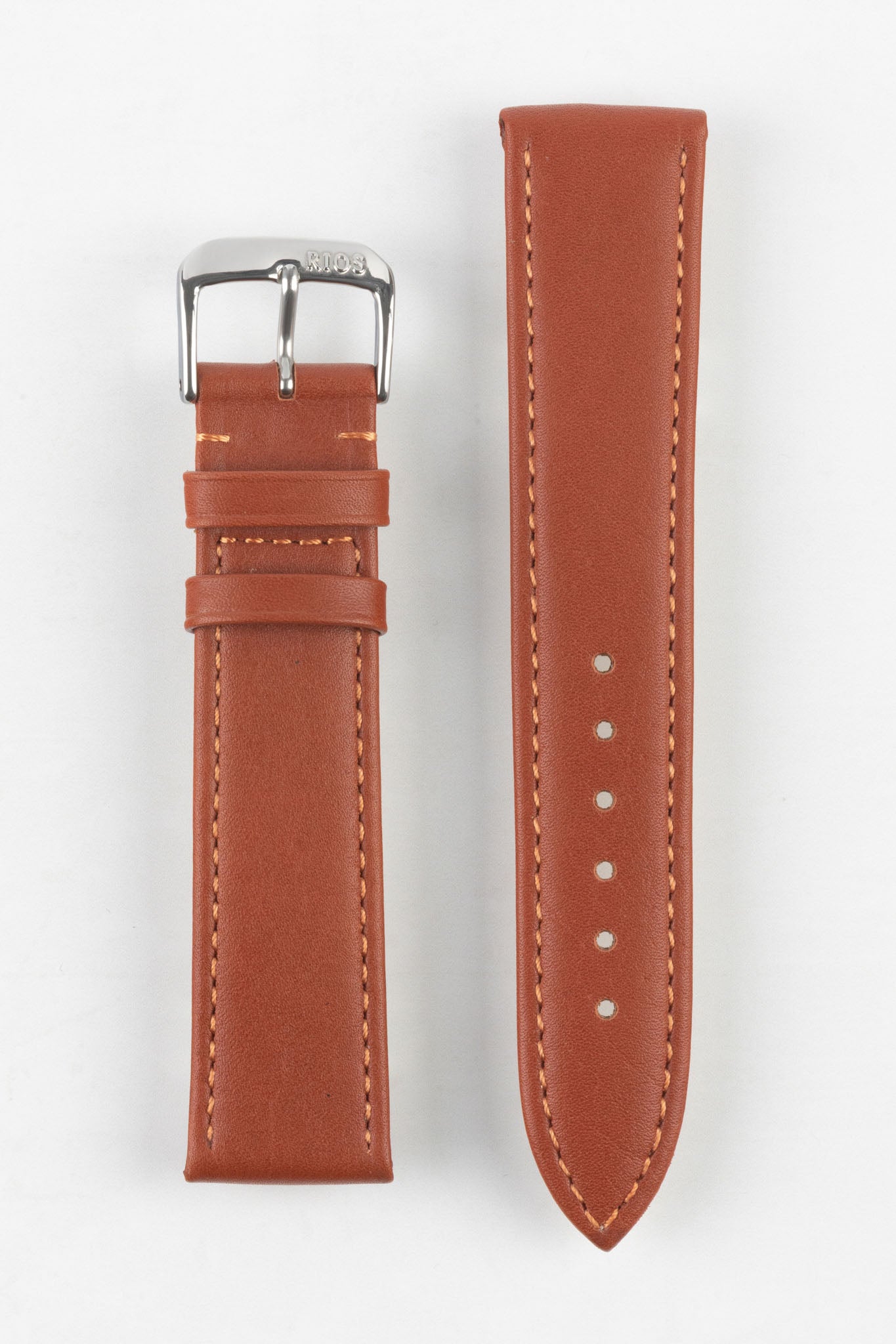 RIOS1931 TOSCANA Square Padded Calfskin Leather Watch Strap in