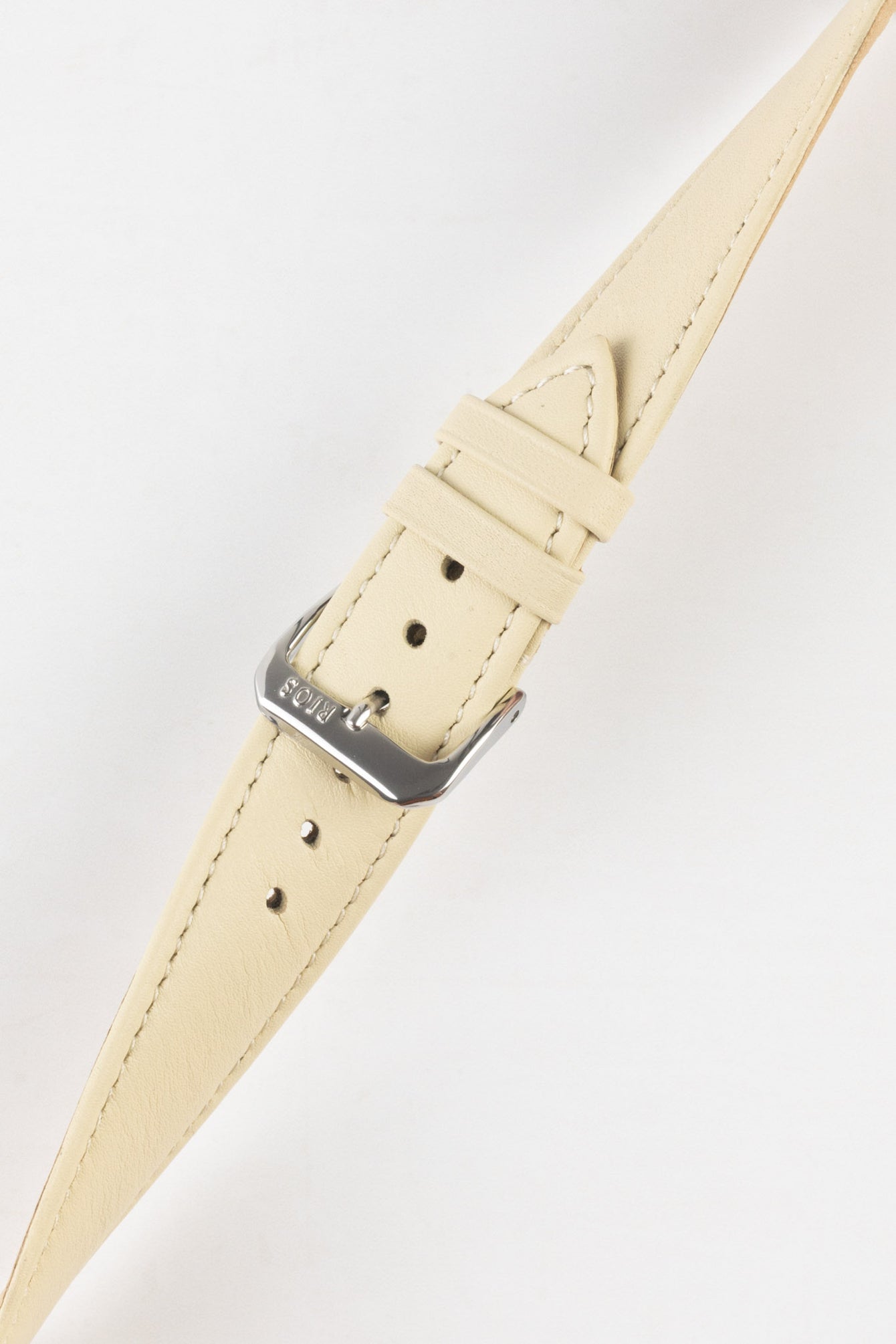 RIOS1931 TOSCANA Square-Padded Calfskin Leather Watch Strap in SAND