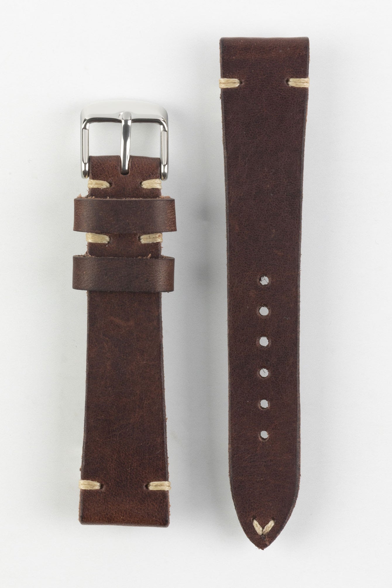 vintage brown leather watch strap 