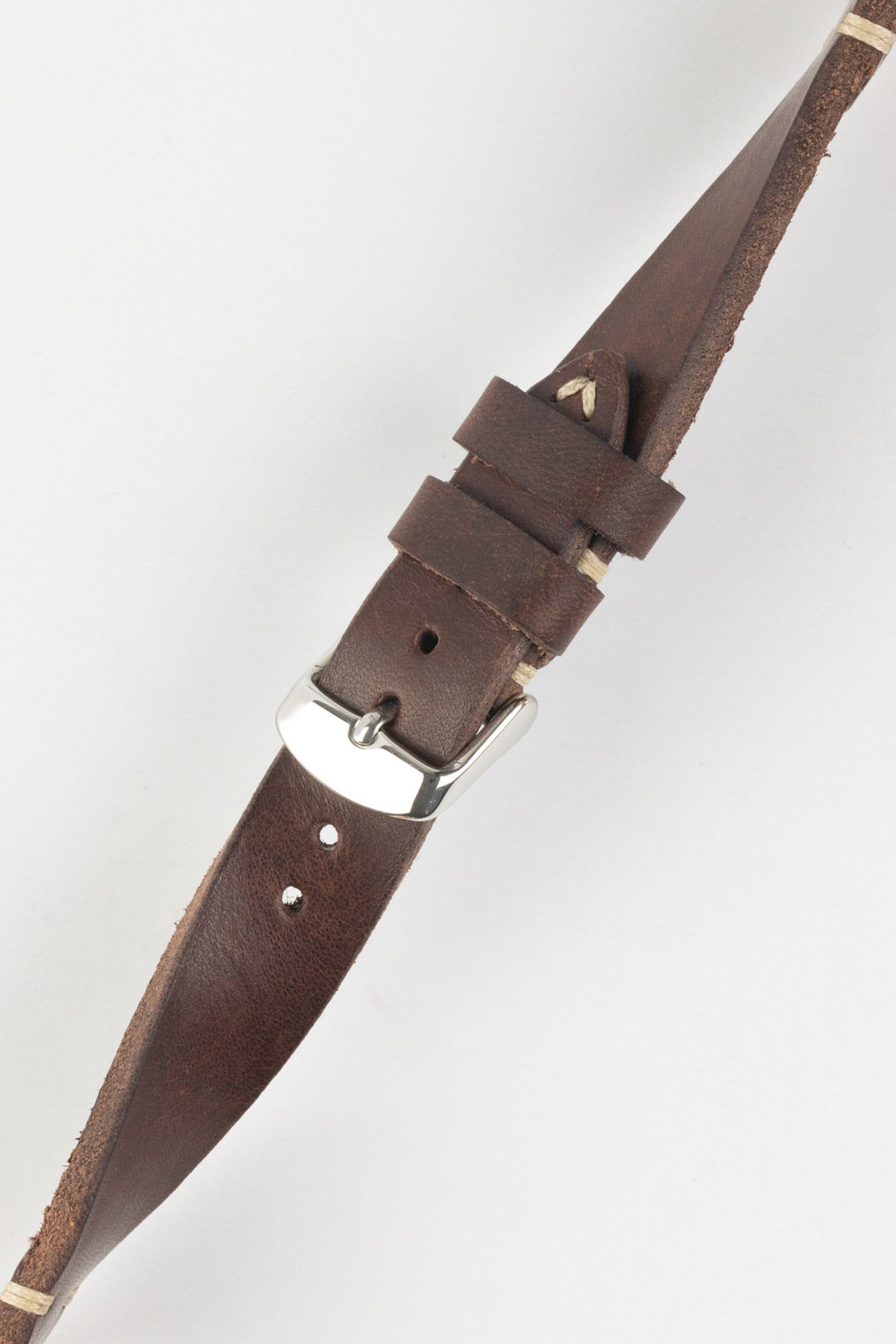 vintage brown leather watch strap 