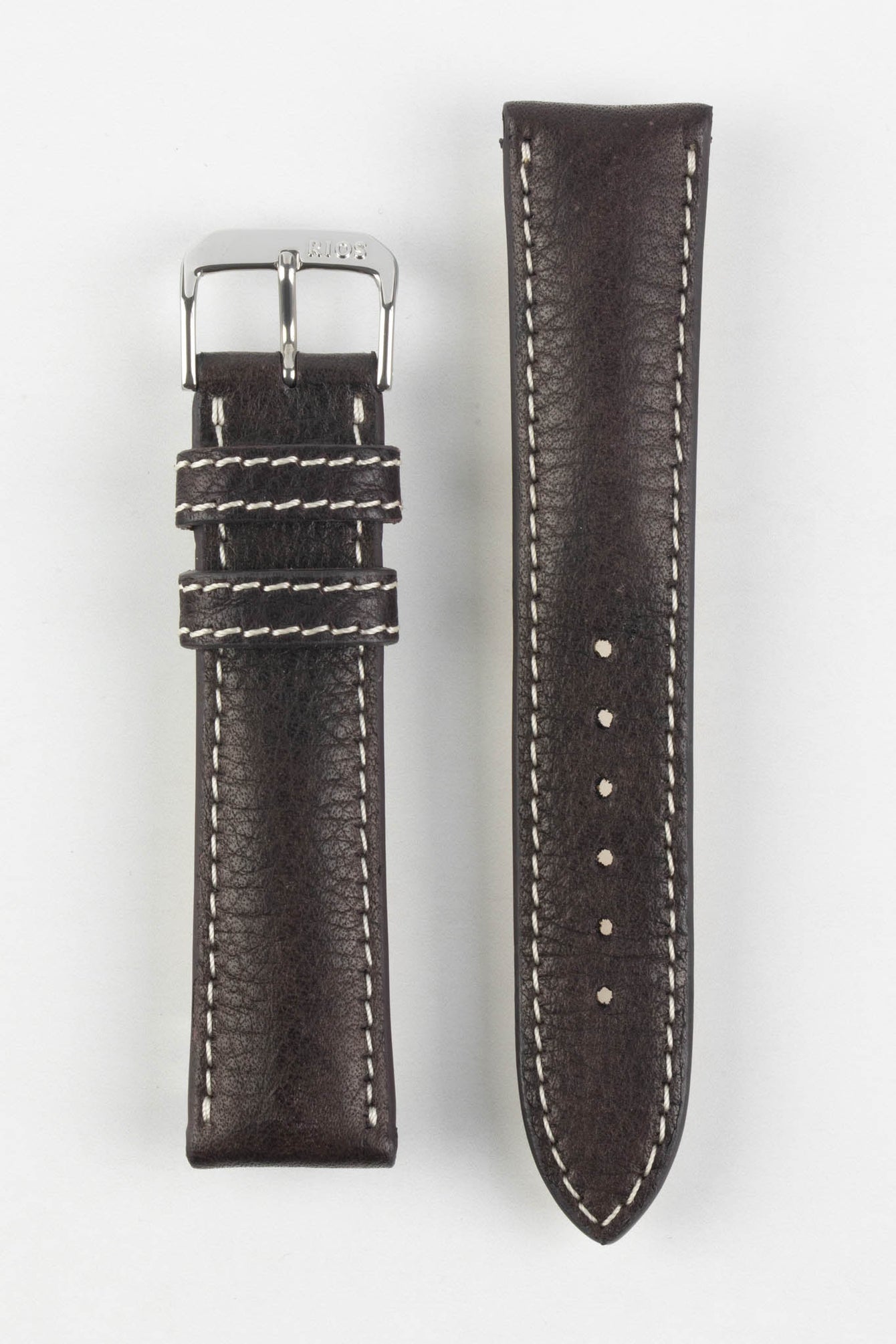 RIOS1931 WEILHEIM Organic Leather Watch Strap in MOCHA