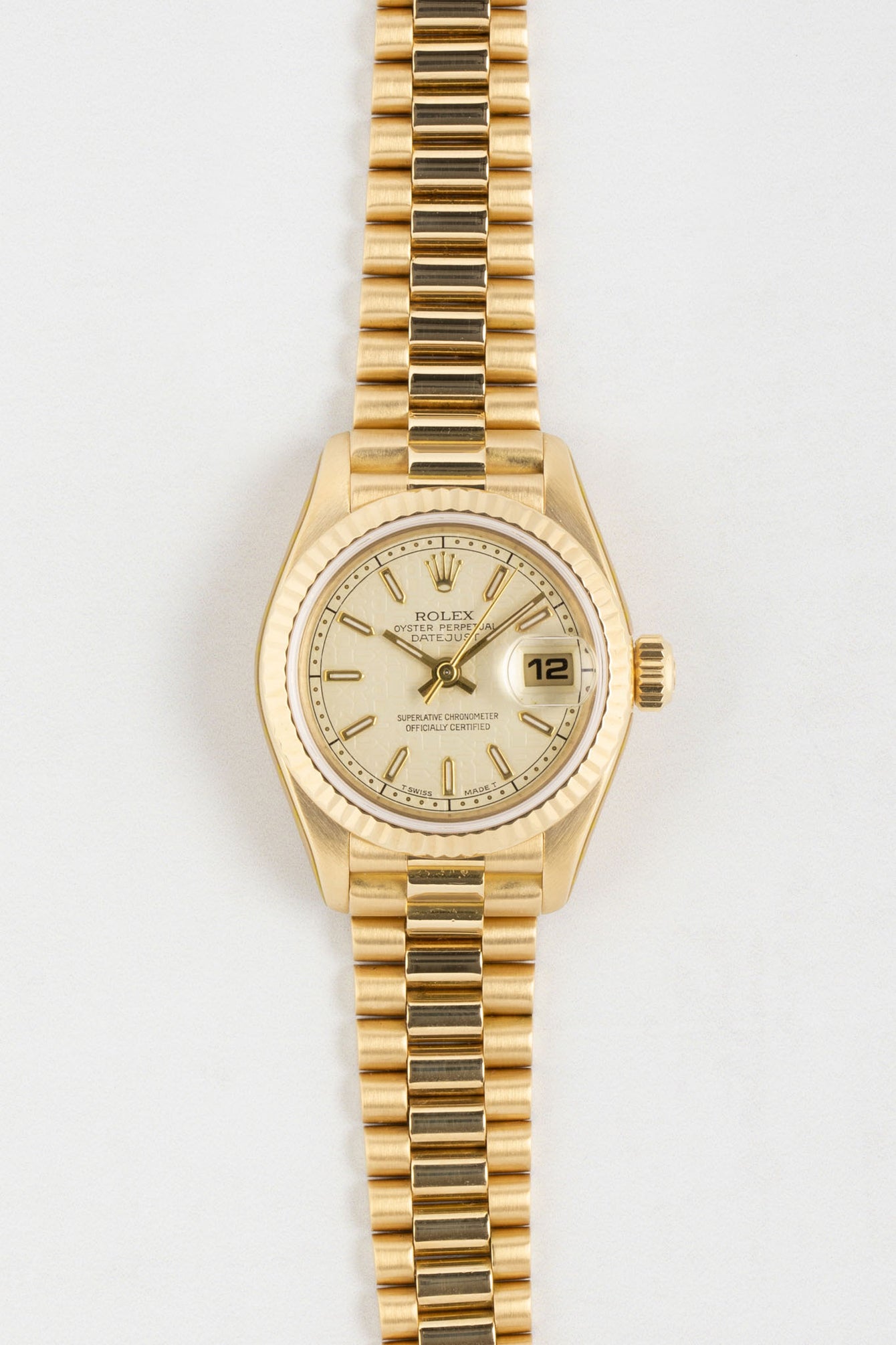 rolex datejust gold