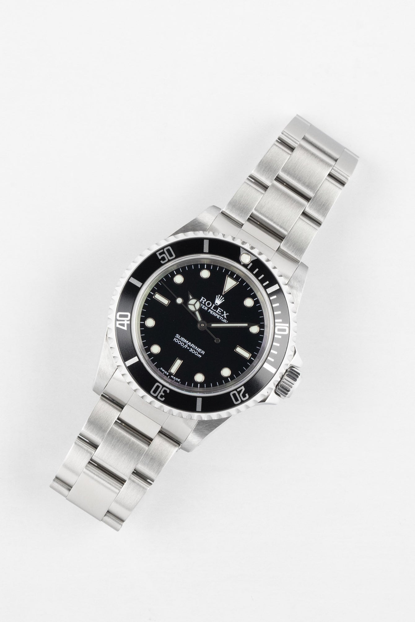 ROLEX 14060 Submariner No-Date 40mm Stainless Steel Automatic Watch - Black Dial