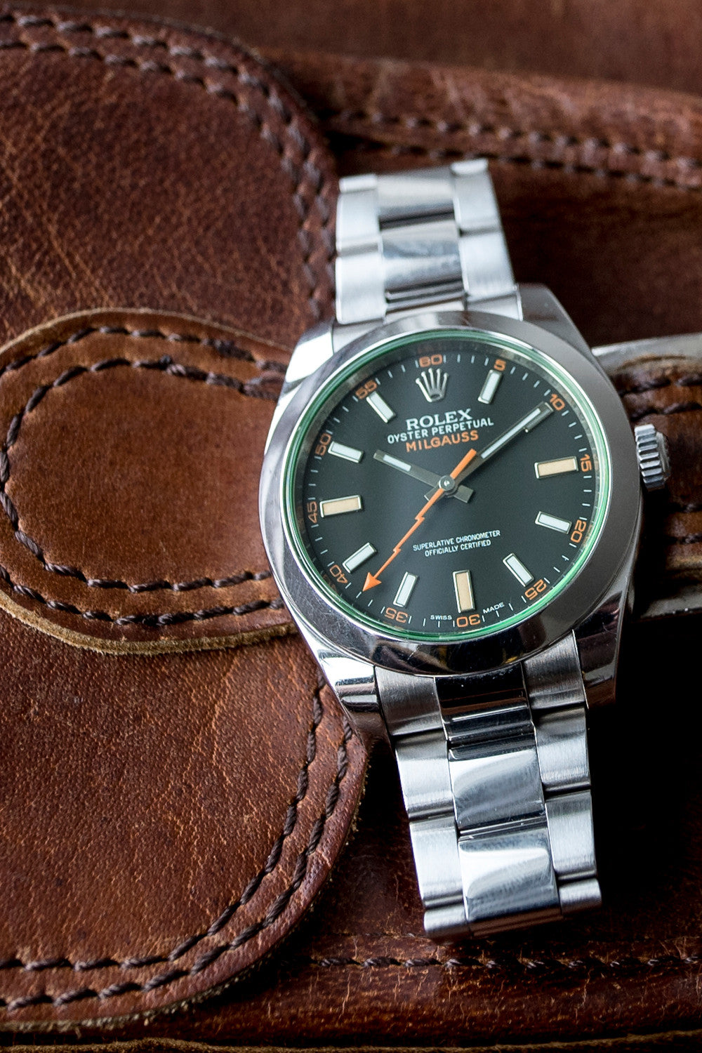 Milgauss on leather on sale strap