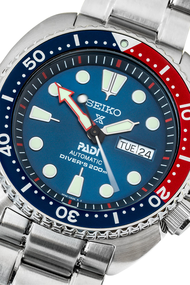 SEIKO Prospex PADI Automatic | Blue & Red | Watch Obsession