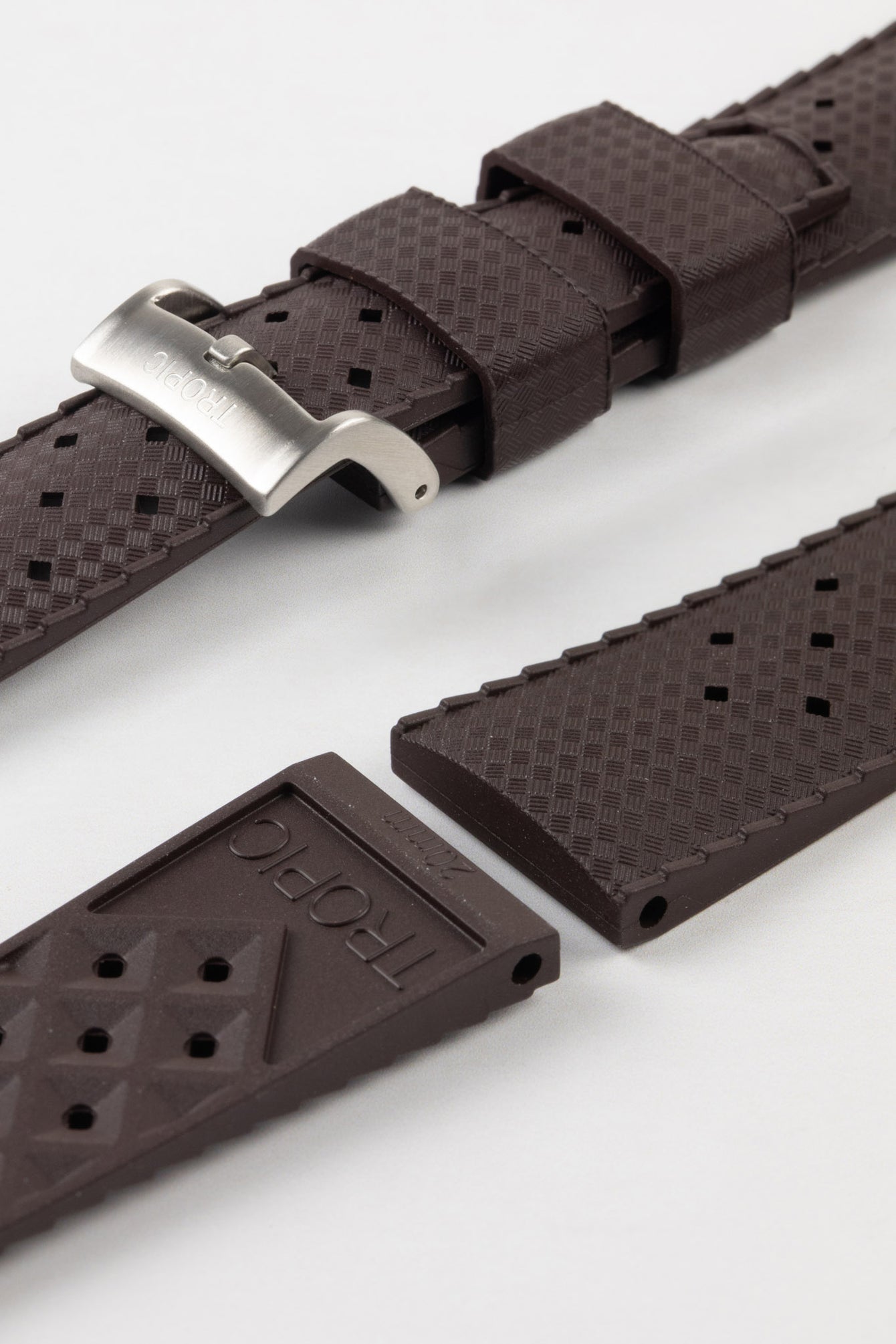 Tropic dive watch strap (silver buckle)