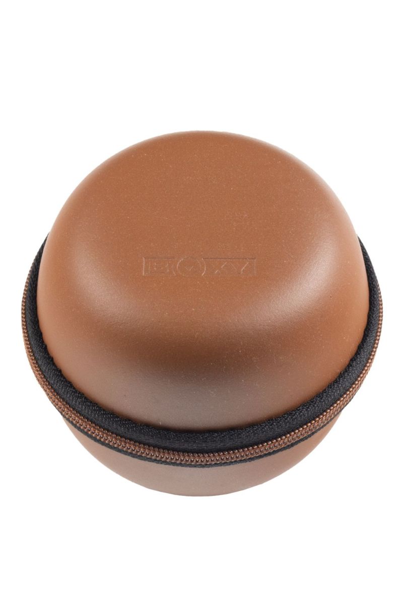 Beco Technic BOXY Round Leatherette Single Watch Case - BROWN