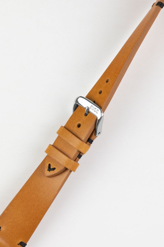 RIOS1931 WALKER Genuine Vintage Leather Watch Strap in HONEY