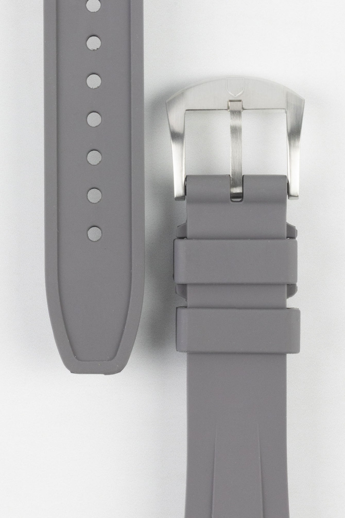 VANGUARD Integrated Rubber Watch Strap for Tudor Black Bay 58 in GREY