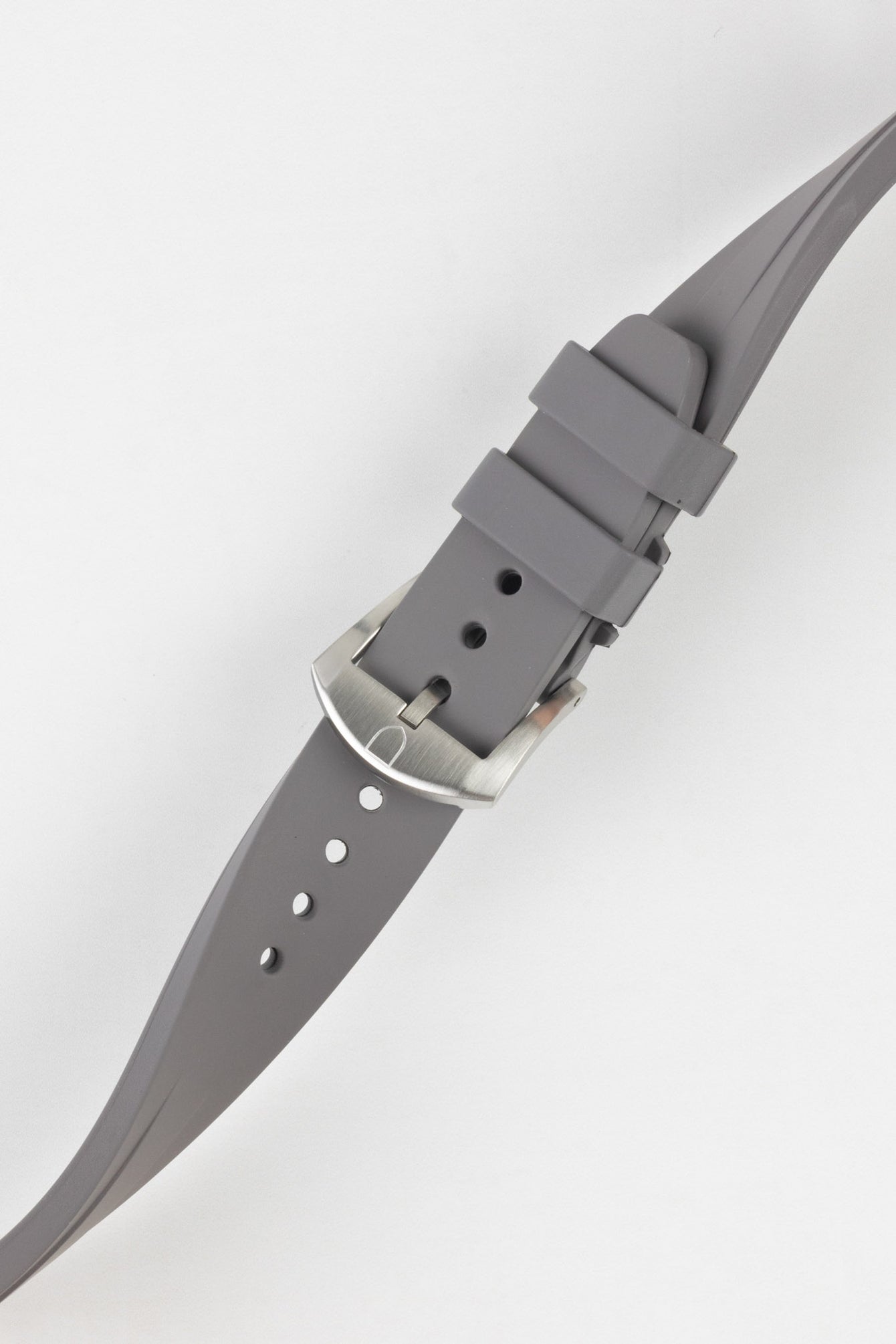 VANGUARD Integrated Rubber Watch Strap for Tudor Black Bay 58 in GREY