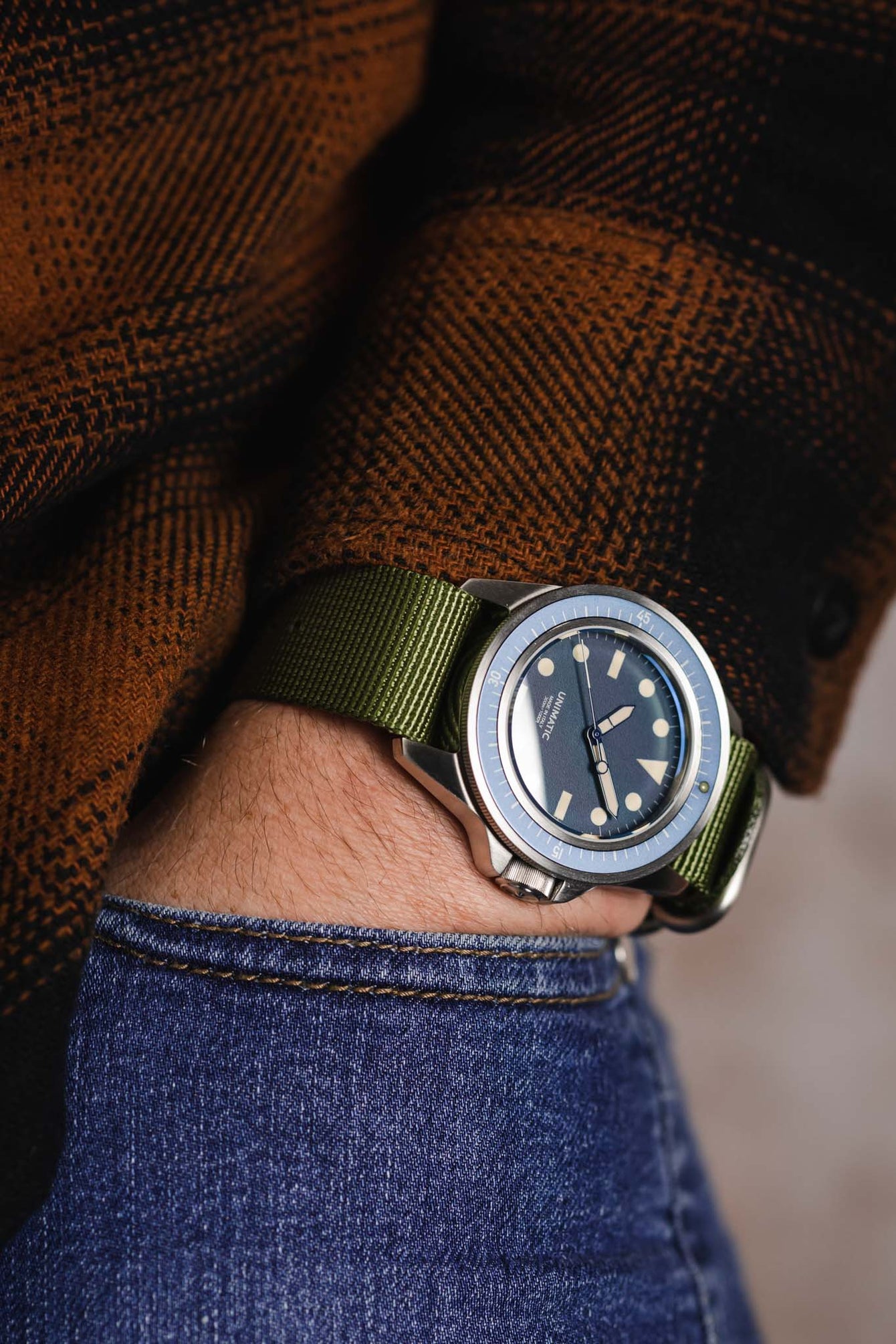 green zulu watch strap